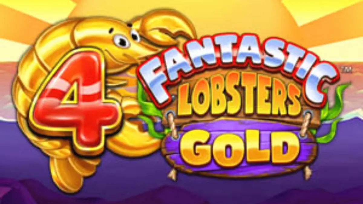 Pemandangan bawah laut yang penuh warna dalam slot 4 Fantastic Lobsters Gold dengan simbol lobster dan harta karun.
